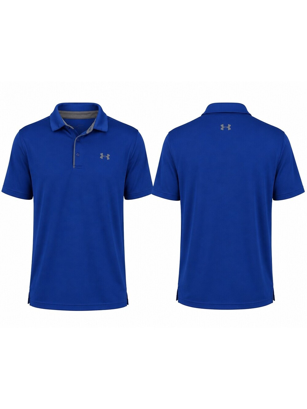 Under Armour Men's Royal Blue UA Tech Short Sleeve Golf Polo Shirt Large